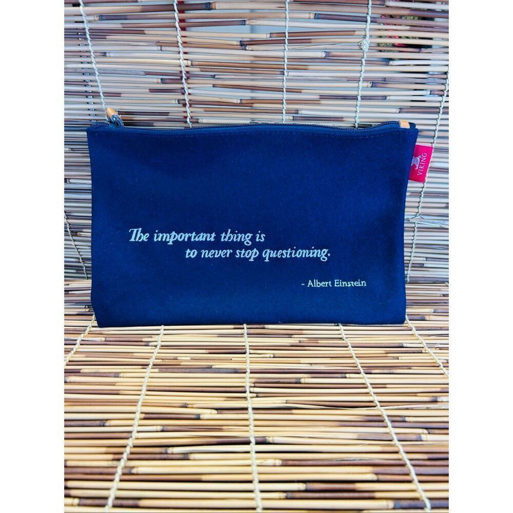 The Important Thing is to Never Stop Questioning. Albert Einstein Travel Pouch